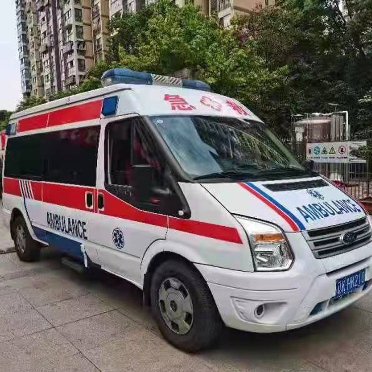 眉县长途救护车护送病人返乡